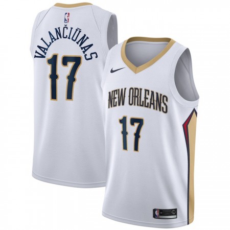 Dres New Orleans Pelicans jonas valanciunas 17 Nike 2022-23 Association Edition Bijela Swingman